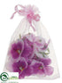 Silk Plants Direct Pansy Petal - Orchid - Pack of 12
