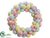 Glittered Easter Egg Wreath - Mixed - Pack of 2