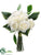 Rose Bouquet - White - Pack of 4