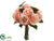 Rose Bouquet - Pink - Pack of 4