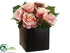 Silk Plants Direct Rose, Anemone, Viburnum Berry - Pink - Pack of 2