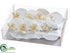 Silk Plants Direct Phalaenopsis Orchid Head - White - Pack of 12