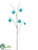 Pompon Spray - Aqua - Pack of 12