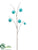 Pompon Spray - Aqua - Pack of 12