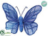 Silk Plants Direct Butterfly Clip - Blue - Pack of 24