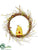 Silk Plants Direct Beehive, Bee Wreath - Yellow Green - Pack of 0