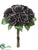 Rose Bouquet - Black - Pack of 4
