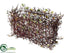 Silk Plants Direct Leaf Rectangular Basket - Green Brown - Pack of 1