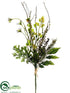 Silk Plants Direct Mini Daisy, Astilbe, Fern Spray - Purple Lavender - Pack of 24