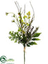 Silk Plants Direct Mini Daisy, Astilbe, Fern Spray - Purple Lavender - Pack of 24