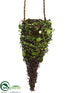 Silk Plants Direct Mini Leaf Twig Cone - Green Brown - Pack of 12