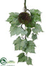 Silk Plants Direct Grape Leaf Door Swag - Green - Pack of 4