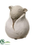 Silk Plants Direct Stoneware Lamb - Cream - Pack of 6