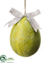 Silk Plants Direct Easter Egg Ornament - Green - Pack of 6