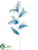 Feather Spray - Blue Gray - Pack of 24