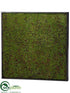 Silk Plants Direct Moss Wall Panel - Green Black - Pack of 1