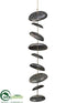 Silk Plants Direct Ceramic Wind Chime - Gray - Pack of 1