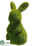 Silk Plants Direct Moss Covered Standing Bunny - Green - Pack of 12