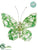 Butterfly - Green - Pack of 6
