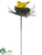Moss Bird Nest Pick - Yellow - Pack of 12