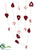 Heart Garland - Red - Pack of 6
