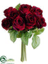 Silk Plants Direct Rose Bouquet - Red - Pack of 12