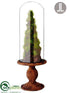 Silk Plants Direct Moss, Twig Cone Topiary - Green Brown - Pack of 6