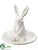Bunny Plate - White - Pack of 2