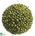 Silk Plants Direct Berry Ball - Green - Pack of 4