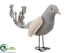 Silk Plants Direct Bird - Gray Beige - Pack of 12