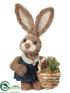 Silk Plants Direct Bunny - Brown Blue - Pack of 8