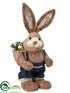 Silk Plants Direct Bunny - Brown Blue - Pack of 4