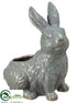 Silk Plants Direct Bunny Planter - Teal - Pack of 2