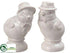 Silk Plants Direct Ceramic Chick Salt And Pepper Shaker - Cream - Pack of 8