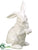 Silk Plants Direct Bunny - White - Pack of 6