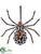 Spider Ornament - Orange - Pack of 12