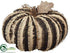 Silk Plants Direct Burlap Linen Pumpkin - Black Brown - Pack of 2