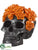 Silk Plants Direct Succulent Skull - Black Orange - Pack of 4