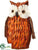 Silk Plants Direct Owl - Orange Brown - Pack of 6