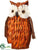 Silk Plants Direct Owl - Orange Brown - Pack of 6