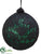 Lace Ball Ornament - Green Black - Pack of 3