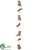 Sisal Owl Garland - Brown - Pack of 6