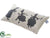 Silk Plants Direct Witch Pillow - Black Beige - Pack of 6