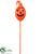 Jack-O-Lantern Garden Stake - Orange - Pack of 2