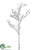 Twig Spray - Gray Glittered - Pack of 12