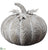 Metal Pumpkin - Whitewashed - Pack of 1