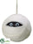 Silk Plants Direct Mummy Halloween Ornament - White Black - Pack of 12