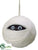 Silk Plants Direct Mummy Halloween Ornament - White Black - Pack of 12
