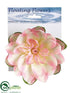 Silk Plants Direct Floating Lotus - Pink - Pack of 12