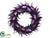 Feather Wreath - Black Purple - Pack of 4